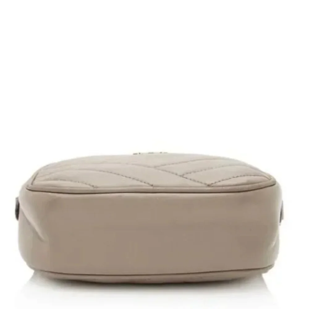 Tory Burch Kira Small Chevron Crossbody Camera Bag - Taupe - Picture 5 of 17